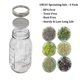 thumbnail image 4 of Paquete de 4 tapas de pantalla para tarros de brotes, tapas de brotes de acero inoxidable 304 para tarros Mason de boca ancha de 32 Oz, 4 of 5