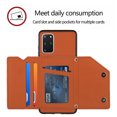 thumbnail image 4 of for Samsung Galaxy S20 Plus Wallet Case with Card Holder Case with RFID Blocking Card Slots, Double Magnetic Clasp Durable Shockproof Kickstand Detachable Wrist Strap Cover,Brown, 4 of 6