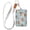 Heart-shaped Cookies and Snowflake, variant on PU Leather Badge Holder ID Badge Holder with Lanyard for Cards & Credentials Candy Canes Pattern