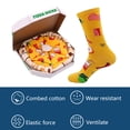 thumbnail image 4 of Calcetines de algodón medio para pizza para hombre - Moda creativa Pareja Navidad - Calcetines con caja de regalo Calcetines navideños, 4 of 5