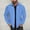 Blue Hoodless Casual Outwear Jackets, variant on Start off 2024 Men's Long Sleeve Stand Collar Zip Up Waffle Knitted Jacket with Zipper Pockets White 4