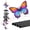 Butterfly, variant on Hummingbird Wind Chimes for Outside Wind Chimes Outdoor Garden Metal Wind Chimes Butterfly Cardinal Dragonfly Hummingbird Wind Chimes Gifts for Mom Grandma Memorial Sympathy Yard Patio Decor