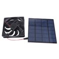 thumbnail image 1 of 5W Solar Panel Fan Kit - Portable & Compact Solar-Powered Ventilator, Eco-Friendly Silent Cooling Solution for Pet Houses, Chicken Coops, Kennels, Greenhouses, RVs & Camping Gear, Runs on Direct, 1 of 6