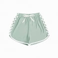 thumbnail image 6 of kpoplk Toddler Girl Clothes Summer Outfit Set Ruffle Sleeve Top and Shorts Soft Stretchy 2 Piece 12M-4T(Light Green,11-12 Y), 6 of 6