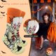 thumbnail image 5 of Calcetines de Halloween por encima del tobillo calcetines transpirables novedosos coloridos para hombres y mujeres, 5 of 5