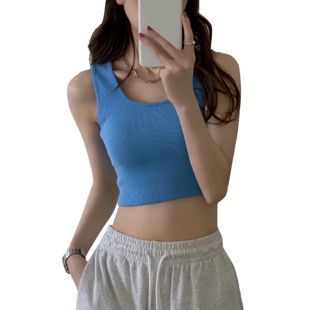 Camiseta sin mangas ajustada para ejercicio para mujer, camiseta sin mangas deportiva para mujer Camiseta sin mangas deportiva para mujer Camiseta sin mangas para entr