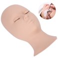 thumbnail image 4 of Tête d'Extension de Cils, Sensation Toucher Main Cosmétologie Tête de Manukin pour Masseurs Faciaux pour Pratique Extension de Cils Café Clair, 4 of 8