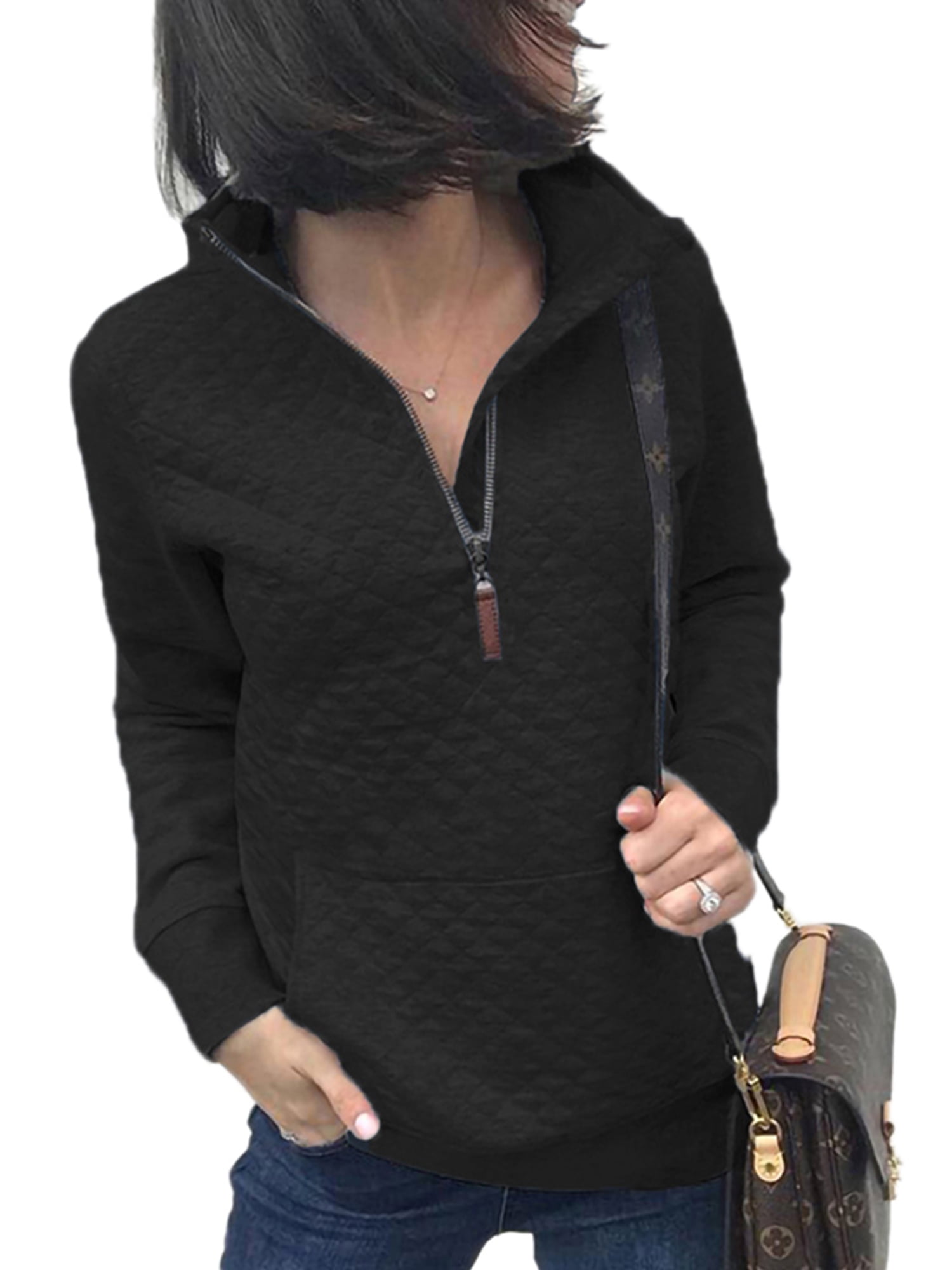 ladies plain black jumper