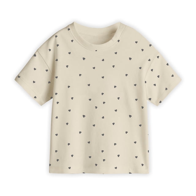 Playera Casual George para Bebes Manga Corta Crema Talla 3