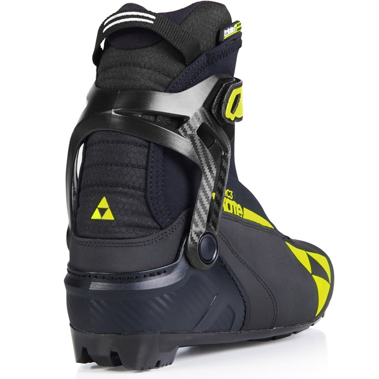 FISCHER RC3 SKATE Nordic boots, Color: Black/Yellow, Size: 44