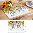 thumbnail image 6 of Sunflowers Placemats Set of 8 Yellow Purple Floral Watercolor Botanical Farmhouse Place Mats Indoor Wipeable Table Mats Washable Dining Table Placemats for Kitchen Holiday Party Home Decor 13x19 Inch, 6 of 9