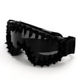 thumbnail image 1 of Lunettes de Ski Vintage à Rivets, Lunettes de Planche à Neige en Strass pour Hommes Femmes, Lentilles Colorées avec Motif Flocon de Neige, Lunettes PC Triple Anti-Buée, 1 of 9