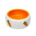 thumbnail image 2 of Comedero de conejo, cuenco de cerámica para hámster, dispensador de alimentos, cuenco de alimentación, cuenco de agua para erizo, animales pequeños, 11 cm x 45 cm redondo Salvador Comedero para conejos, 2 of 10