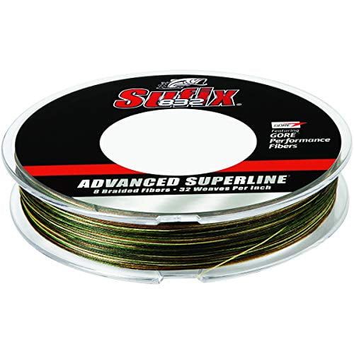 Sufix 832 Tresse Superline Avancée, Camo, Bobine de 40 Livres/300 Verges