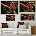 thumbnail image 4 of Designart "Paper Lantern Glow Japanese Festive Atmosphere II" Japanese Floater Framed Wall Art Living Room, 4 of 7