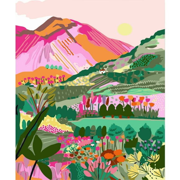 JYLMOOD DIY Paint by Number for Adults, Easy Painting by Numbers for Gift Home Wall Decor 16”W x 20”L