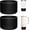 Black, variant on 2 Pcs Silicone Boot Protector for YETI Rambler 20/30oz, 10oz Tumbler | Silicone Sleeve for Stanley Quencher 14/20/30oz , Anti-Slip, Anti-Scratches, BPA Free for Commute, Work, Trip