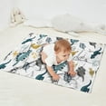 thumbnail image 2 of Colorful Dinosaurs Eggs Leaves Pattern Blanket,Comfortable Soft Lamb Wool Throw Blanket,All Season,Warm Lightweight Blankets for Sofa Bed Couch Living Room Chair,30"x40", 2 of 4