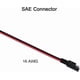thumbnail image 3 of 2 pinzas de cocodrilo de 30 A, cable puente de 1 m para cargador de batería de coche, 12 V y 24 V, 3 of 5
