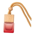 thumbnail image 4 of Difusor de aroma para coche, botella de 8 ml, soporte de fragancia, vidrio vacío Rojo, 4 of 9