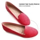 thumbnail image 2 of Zapatillas de ballet SAILING LU para mujer, piel vegana, color rojo, talla 9.5, 2 of 7
