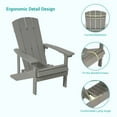 thumbnail image 3 of Sonerlic 4 Pack Outdoor HIPS Adirondack Fire Pit Chair for Patio, Deck and Garden,Light Gray, 3 of 7