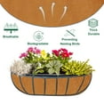 thumbnail image 2 of 3 Pcs Coconut Fiber Planter Liner, 36" Natural Coco Liners for Deck Hanging Planter Window Box Liners Half Moon Shape Replacement for Flower Pots Horse Trough Hanging Basket Vegetables Pot, 2 of 8