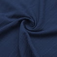 thumbnail image 6 of Men's Casual Button Up Shirt Polyester Blend | Short Sleeve Stand Collar With Breathable Fabric Beach Shirt | Sun Protection Vacation Tops Comfortable Daily | Zenithor,Navy 2XL, 6 of 9