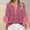 A543 Hot Pink, variant on Summer Shirts for Women 3/4 Sleeve V Neck T Shirt Floral Summer Tops Tunic Plus Size Dressy Casual Work Blouses Fashion Flare Sleeve T-Shirt Or Mothers Day