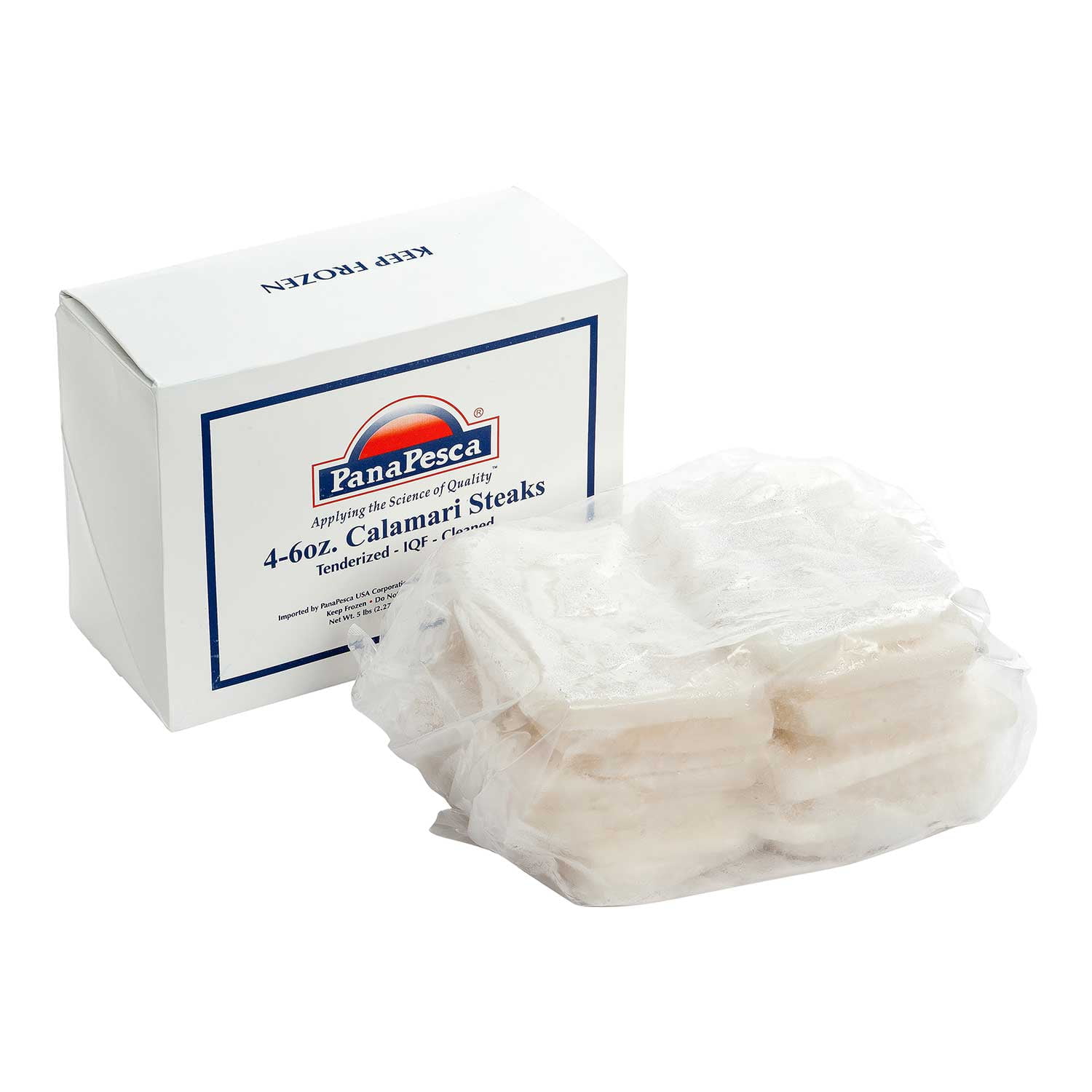 PanaPesca Formulated Raw Tenderized Squid Steak, 5 pound -- 6 per Case
