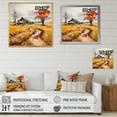thumbnail image 4 of Designart "Orange Farm Autumn horizon I" Farmhouse Floater Framed Canvas Print, 4 of 7