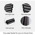 thumbnail image 6 of 3K Carbon Fiber Tubes - Set of 4, Length 300mm, Outer Diameter 25mm, Inner Diameter 22mm, Plain Weave Matte, 6 of 7