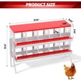 thumbnail image 2 of EastVita Nesting Boxes for Chickens, 10 Compartment Chicken Nesting Box, Metal Chicken Laying Boxes with Perch, Secure Lid, Versatile Wall Mount, 2 of 7
