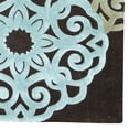 thumbnail image 2 of Linon Trio Area Rug - Chocolate / Garnet, 2 of 3