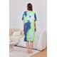 thumbnail image 5 of Chubasquero Robe Ekouaer para mujer, manga corta, con cremallera, color azul, 5 of 6