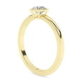 thumbnail image 3 of AFFY 1/2 Carat (ctw) Bezel Set Solitaire Engagement Rings For Women, Round Lab Created Moissanite Promise Ring For Her In 925 Yellow Gold | VVS1 Quality (0.50 Ctw) Ring Size-5.5, 3 of 5