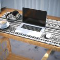 thumbnail image 3 of Long Mouse Pads for Desk,Black Geometric Border Pattern Desk Mats on Top Of Desks, Desk Mouse Pad Extra Large with 3mm Non-Slip Base and Stitched Edge for Gaming,Office,Work,Home 35.4"x15.7", 3 of 6