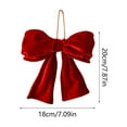 thumbnail image 3 of Christmas Red Velvet Bow Decoration - Xmas Tree/Mall Window/Wedding Setup, High-End Festive Atmosphere Maker, 3 of 6