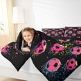 thumbnail image 4 of Feelyou Pink Splash Football Twin Comforter Sets, Cartoon Soccer Bedding Set, 2pcs, 4 of 8