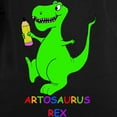 thumbnail image 3 of CafePress - Artosaurus Rex Women's Long Sleeve Dark T Shirt - Women's Long Sleeve Graphic Tee Casual Fit, 3 of 4