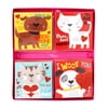Way To Celebrate Puppy and Kitty Valentine's Day Cards, 12 Count