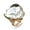 White, variant on Big Diamond Heart Promise Open Band Ring for Women Girls Vintage CZ Gold-Toned Adjustable Expandable Geometric Statement Rings Comfort Fit Fashion Engagement Wedding Birthday Christmas Jewelry