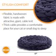 thumbnail image 4 of K&H Pet Products Knitted Pet Bed Navy 17 X 4 Inches, 4 of 7