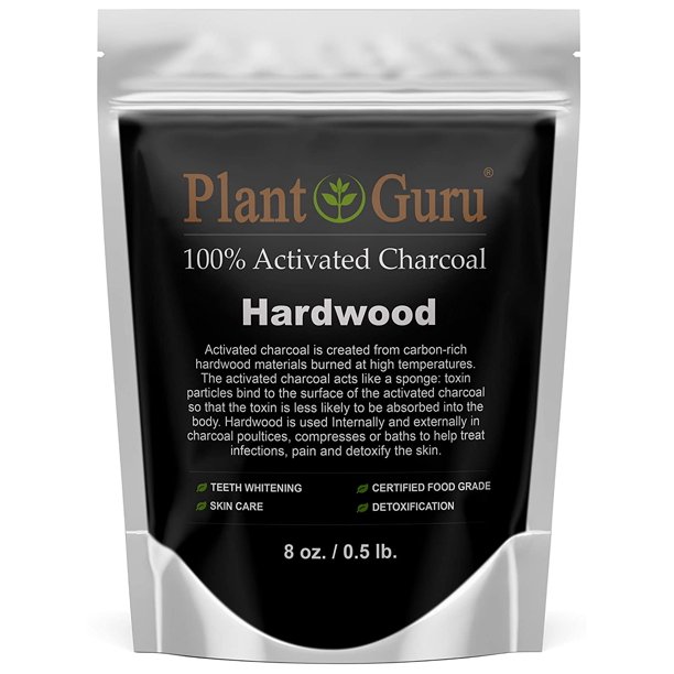 Activated Charcoal Powder 8 oz. HARDWOOD Food Grade Kosher NonGMO