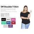 thumbnail image 4 of Awkward Styles Off The Shoulder Shirt Oversized Shirt for Women Cute Flowy Top Slouchy Oversized Tshirt Off The Shoulder Loose Fit Shirts for Women Off Shoulder Shirt, 4 of 5