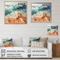 thumbnail image 4 of Designart "Beach Photo Oceanic flow VI" Nautical & Beach Floater Framed Canvas Print, 4 of 7