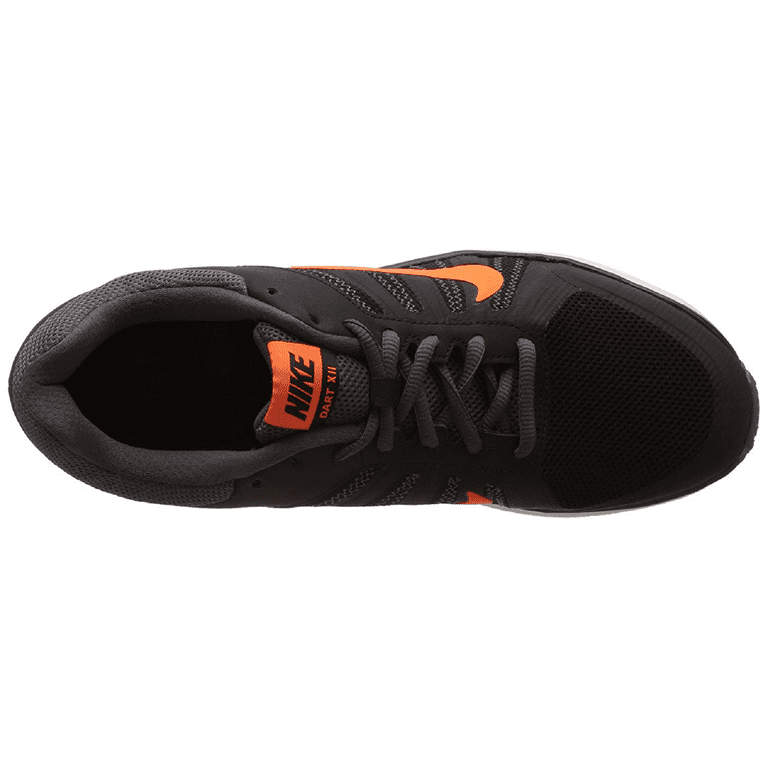 Nike 831533-009 Dart 12 MSL Ankle-High Shoes, Black/Orange/Grey, - Walmart.com