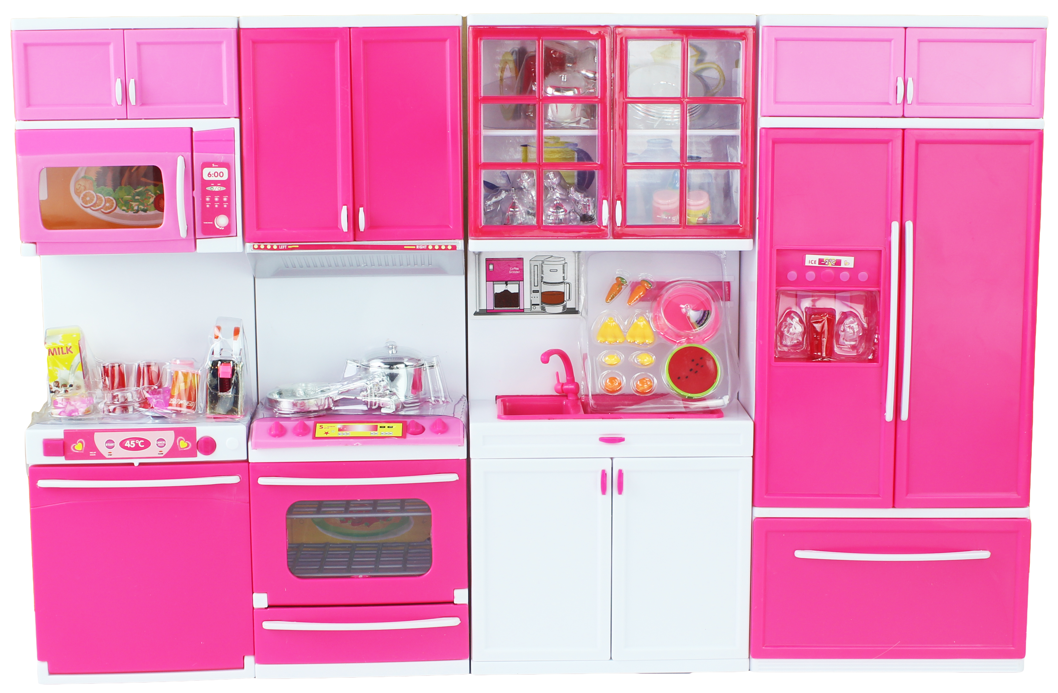 Battery Operated 12" Tall Toy Kitchen Playset for 1112" Tall Dolls