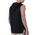 thumbnail image 4 of Timegard Mens Hoodies Drawstring Sleeveless Loose Comfy Tee Shirts Casual Solid Color Workout Tank Top, 4 of 4