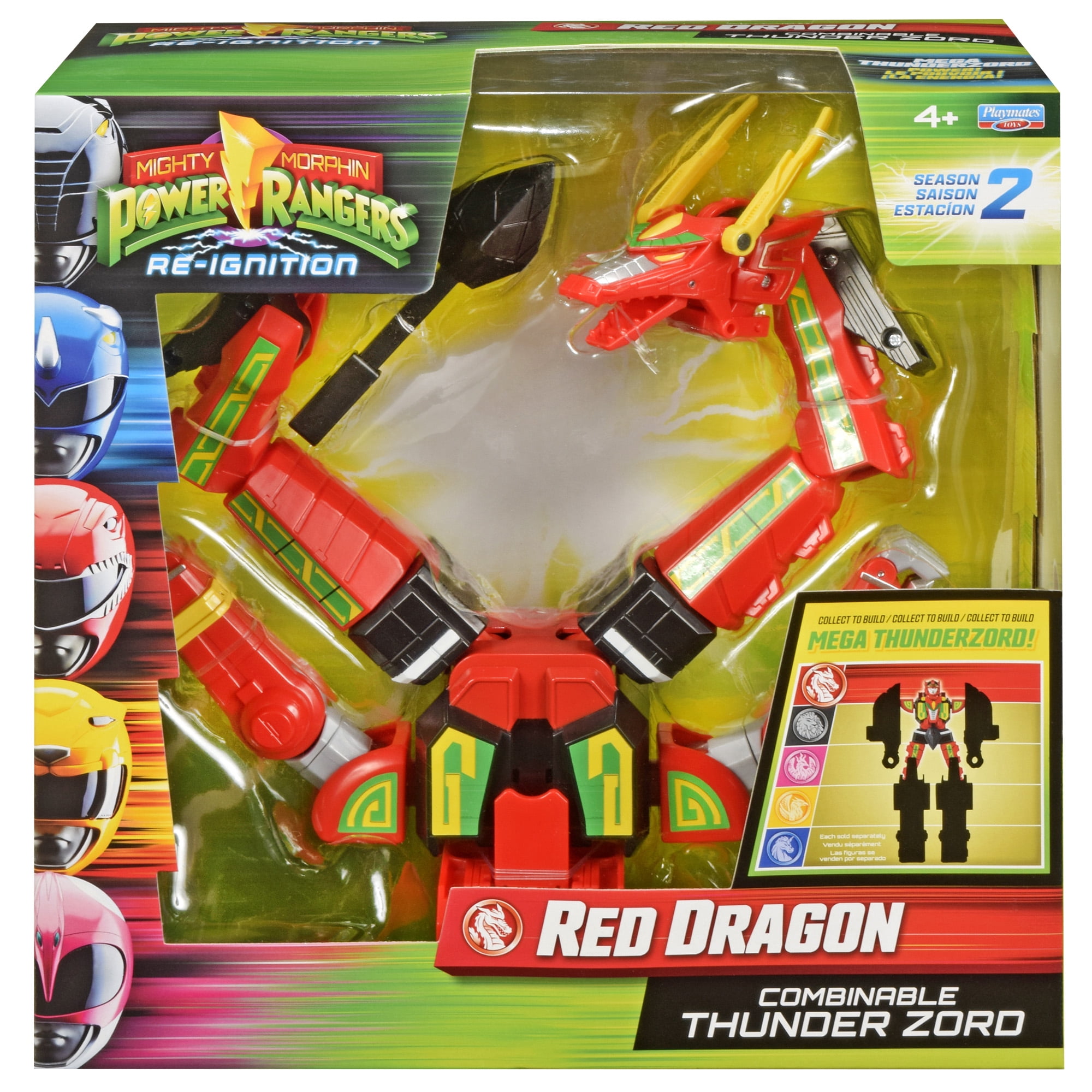 Mighty Morphin Power Rangers: Re-Ignition - Red Dragon Deluxe Combinable Thunderzord (Season 2) by Playmates Toys